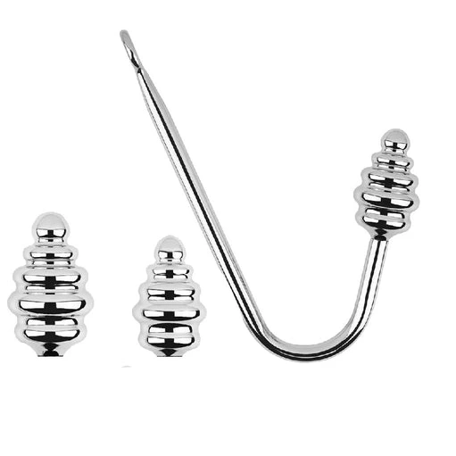 Hook Screw-in Anal 8826 GreatBenefit Set Ribbed 0801